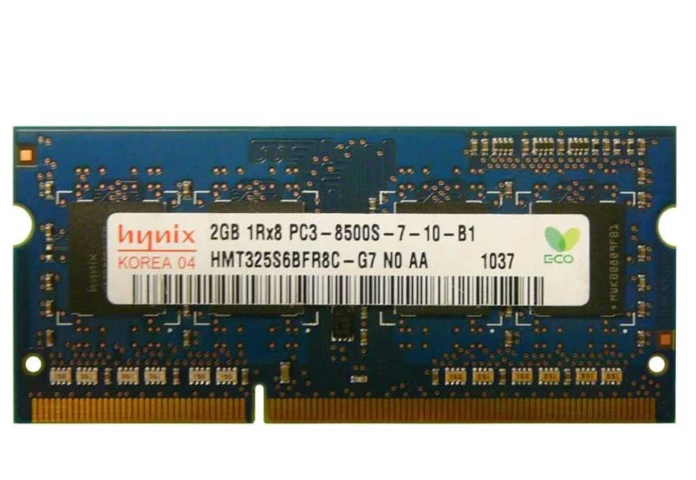 15шт  БУ Оперативна пам`ять SK hynix (SO-DIMM, DDR3, 2Gb, 1066 MHz, HMT325S6BFR8C-G7)