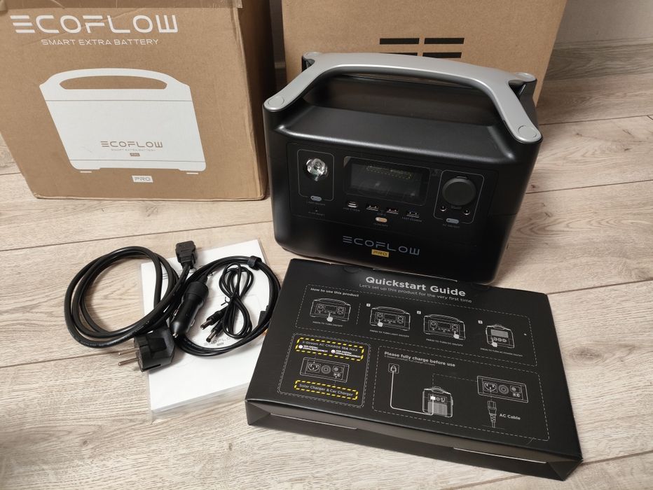 Зарядна станція EcoFlow RIVER Pro (720 Вт·год) + додаткова батарея