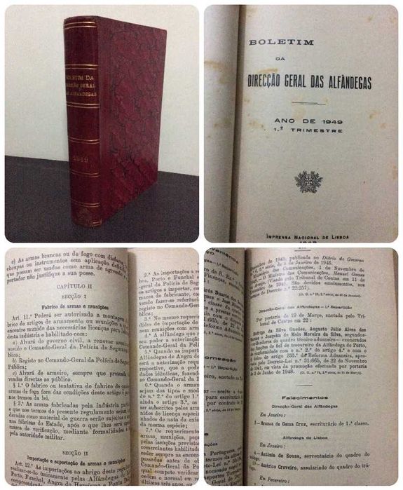 Boletim da Direcção Geral das alfândegas, ano de 1949