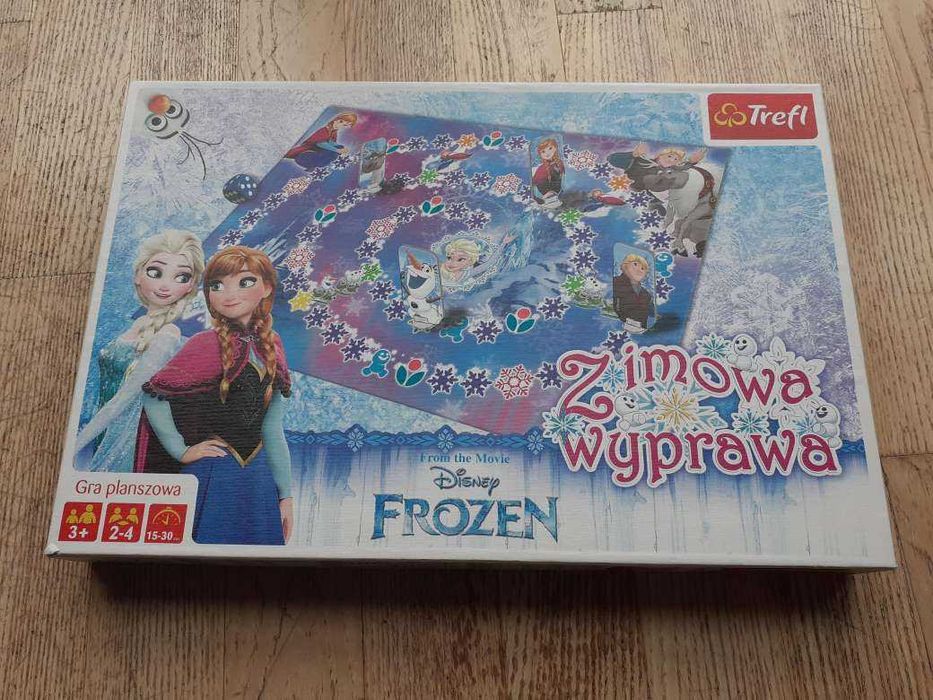 Zimowa wyprawa Anna Elsa FROZEN gra planszowa TREFL