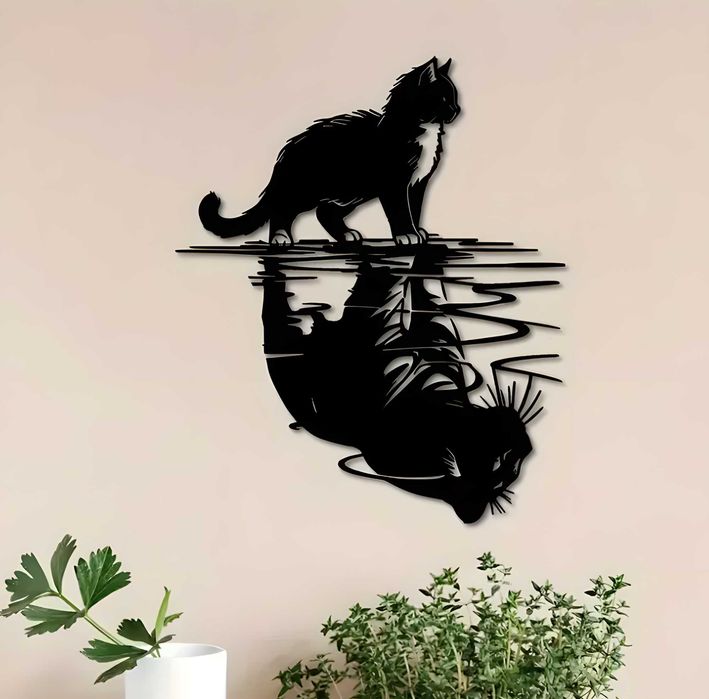 Kocia Natura Figura Ozdobna na ścianę