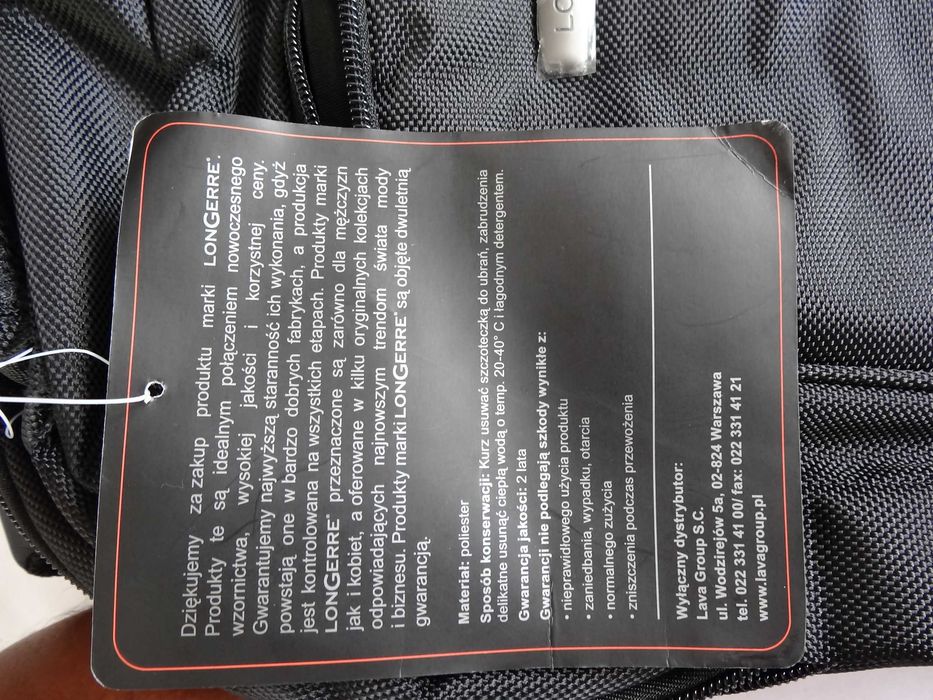 Plecak LONGERRE Laptop Miejski NOWY