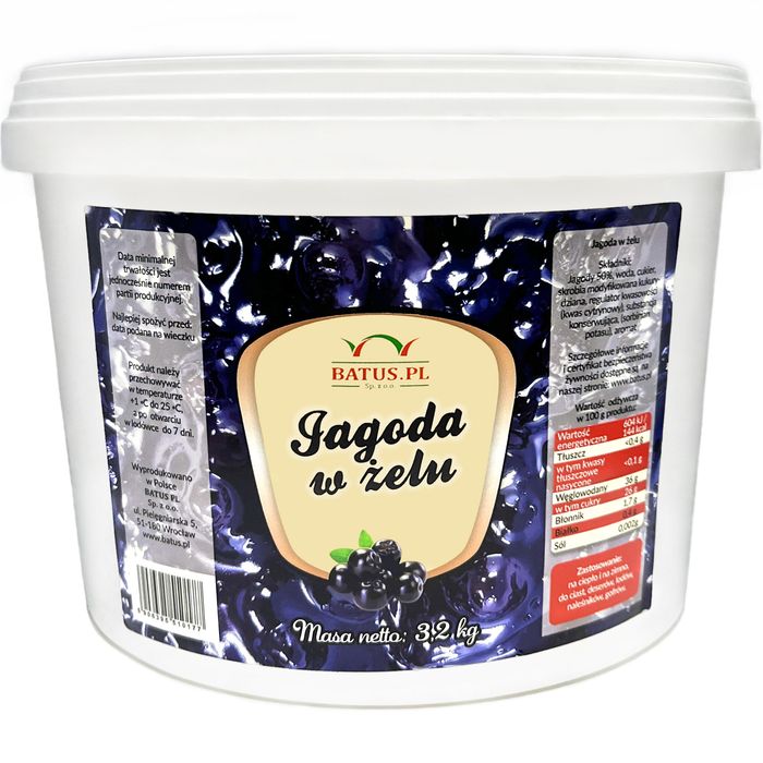 Jagoda W Żelu Deserowa 50% 3,2 Kg