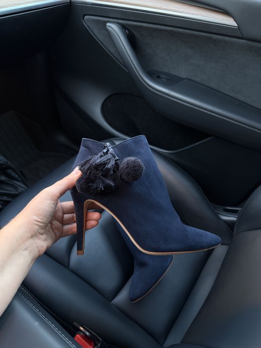 Черевики напівчеревики замшеві ZARA зара 41 р