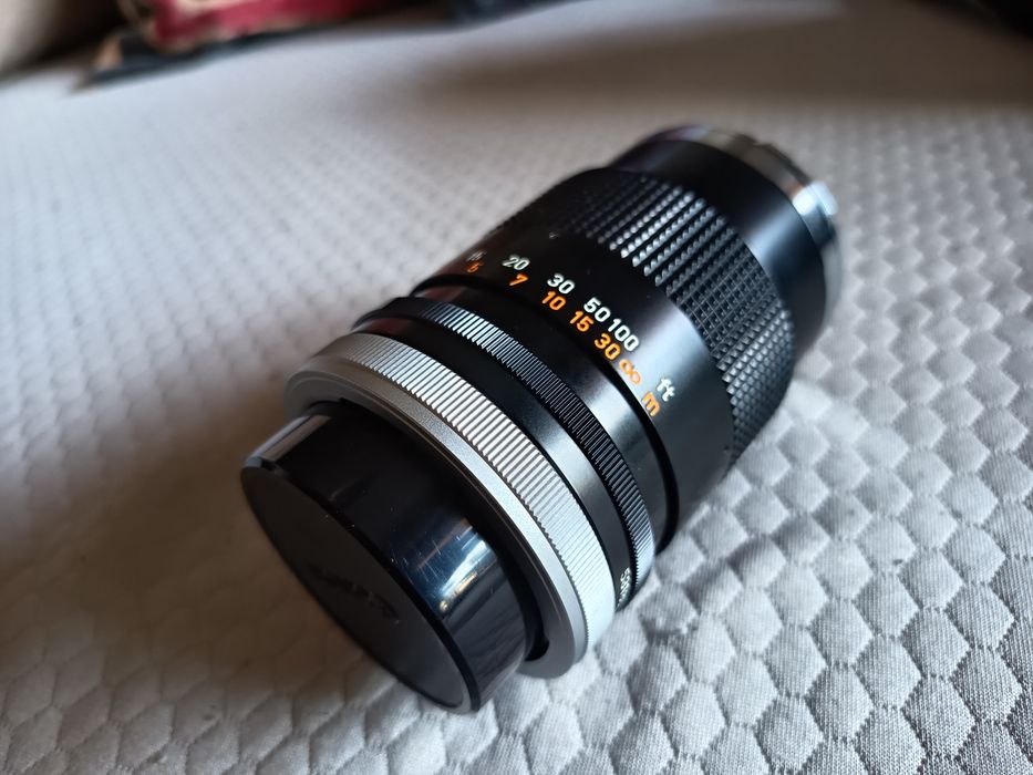 Lente Canon + Anel para filtros + flash