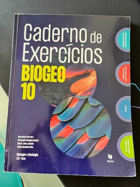 Cadernos de exercícios 10º e 11º ano