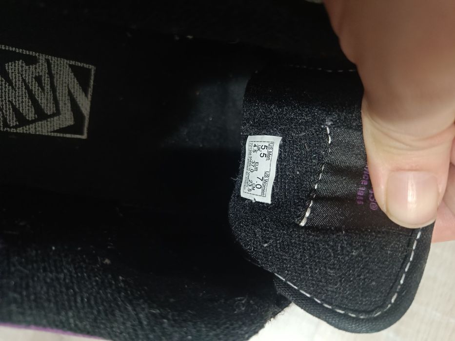 Кеди кросівки  Vans ‼️Original‼️ чорно-фіолетові EUR 37