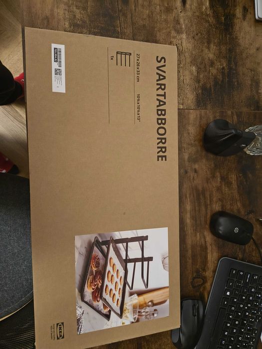 SVARTABBOR IKEA   Stojak na blachy do pieczenia, składany