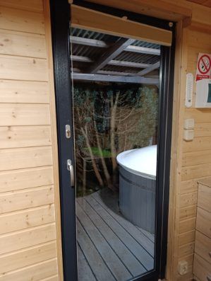 Domek balia jacuzzi sauna staw Kaszuby