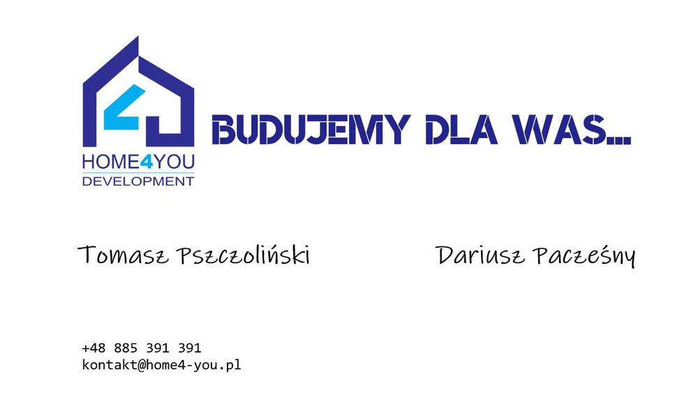 HOME-4-YOU DEVELOPMENT - Dom z ogródkiem; firma z doświadczeniem!
