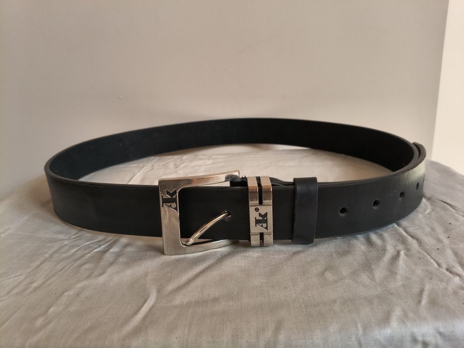 Pasek jeansowy szeroki czarny 4 cm  95-112cm