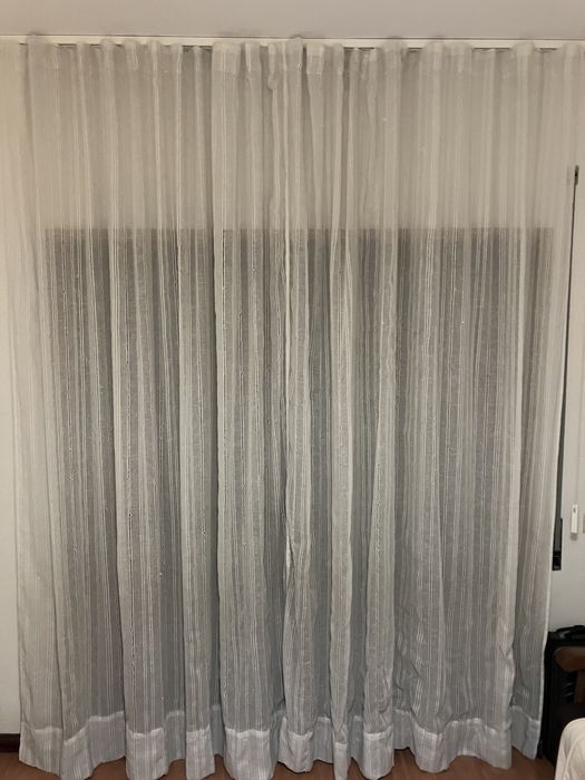 Cortinados com calha
