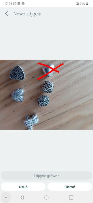 Charms srebro do bransoletki