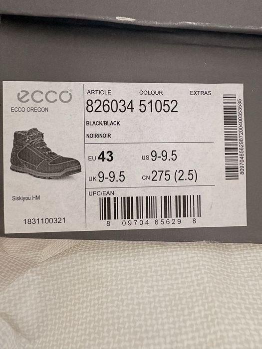Ecco чоловічи зимові 43р.