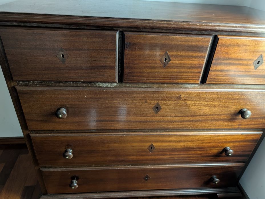 Cómoda D. Maria em Madeira com 5 Gavetas