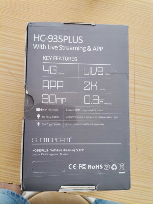 Hunting camera for night and day use, 4G, battery or solar powered.64283913840899121