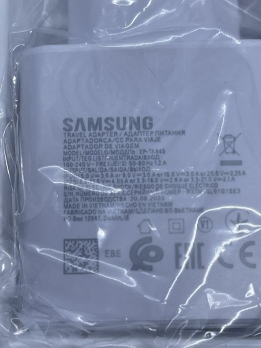 Зарядное устройство Samsung 45W +Кабель 5А Type-C Быстрая зарядка