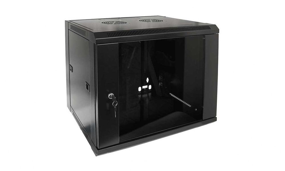 Bastidor Rack 9U preto 570X600mm NOVO