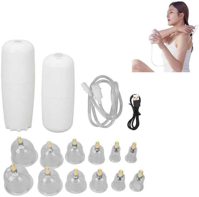 Zestaw do terapii bańkami przyssawkami 12szt  GuaSha