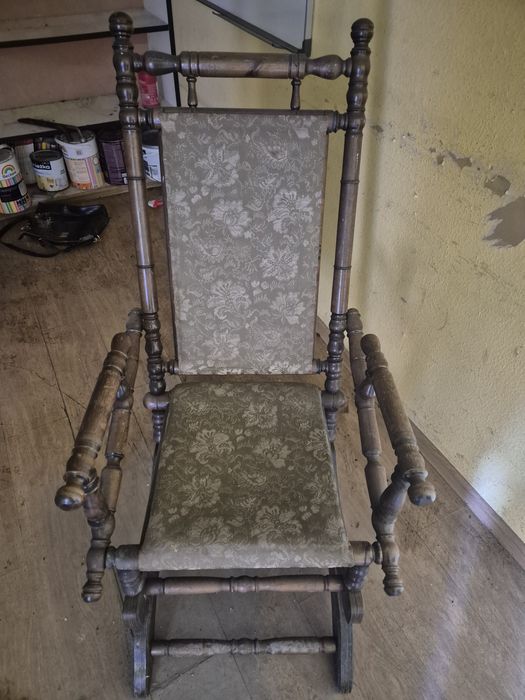 Fotel bujany vintage antyk mozliwy transport