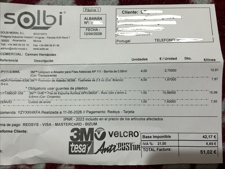 Promotor de Adesao 3M AP111, 3M 06396, Fita dupla VHB