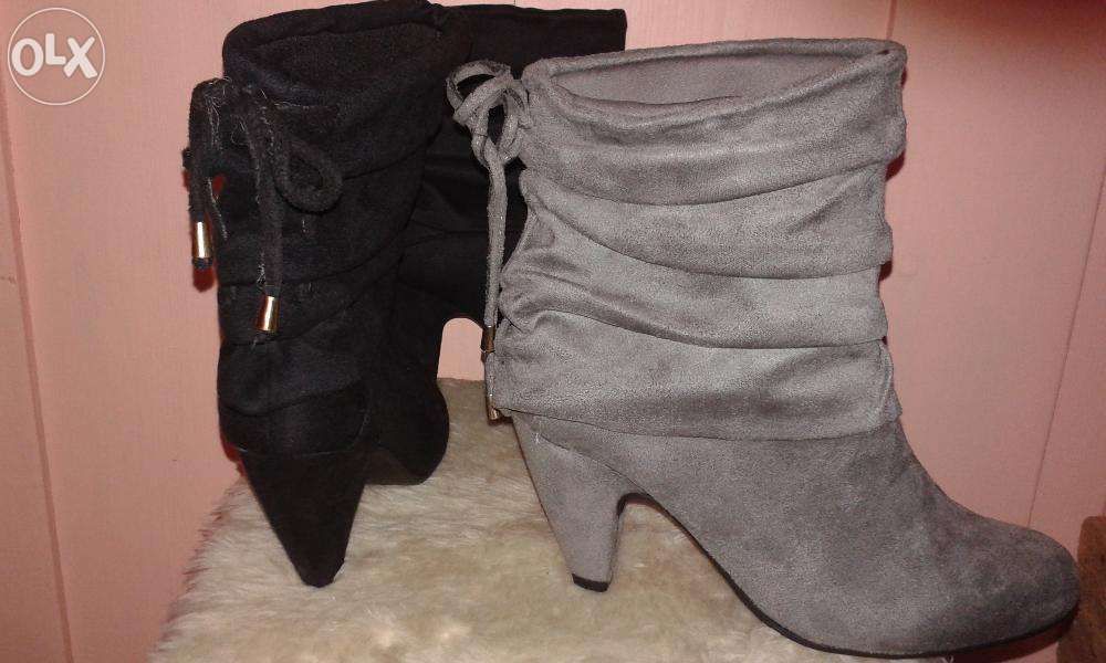 Modne Botki Czarne 38 -Nowe