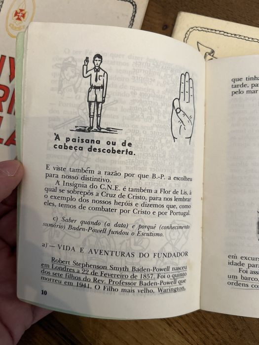 Livro da segunda e terceira classe escutas escuteiros 1978