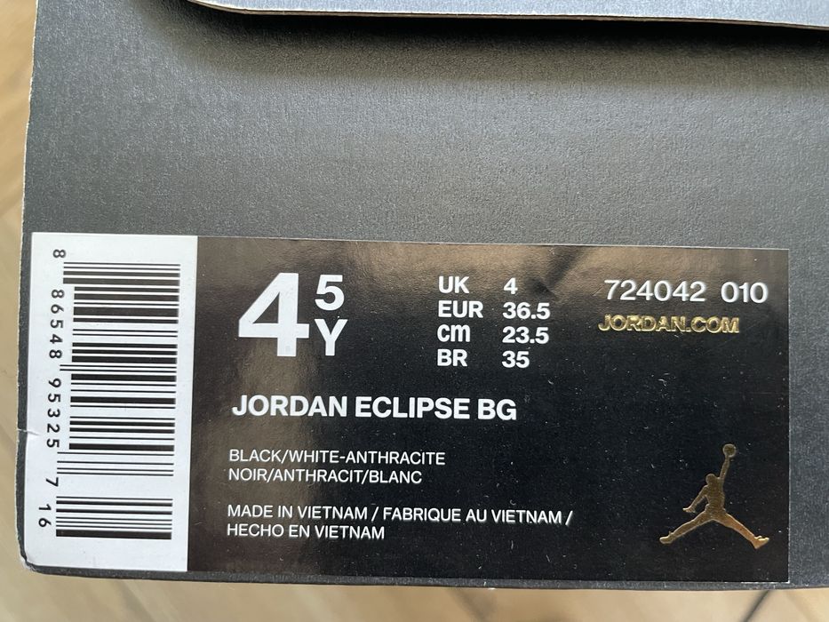 Jordan Eclipse rozmiar 36,5 (23,5 cm)