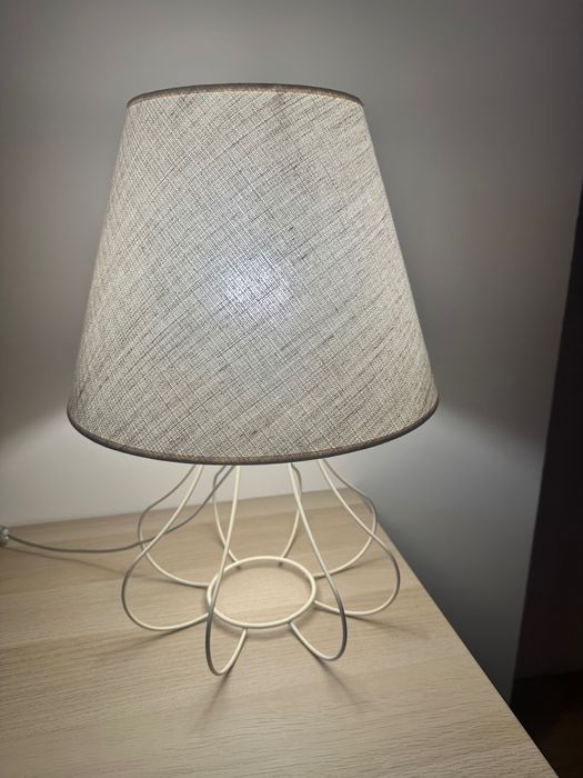 Rustykalna retro lampa stołowa - możliwość dokupienia lampy wiszącej