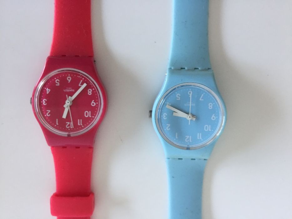 Relógios Swatch cor de rosa