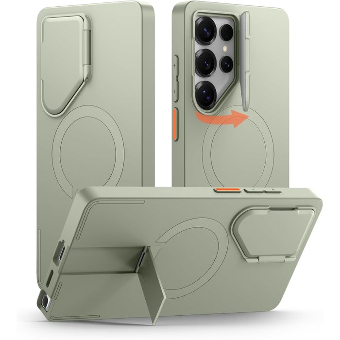 Etui Suritch do Galaxy S25 Ultra, ochrona aparatu do MagSafe podstawka