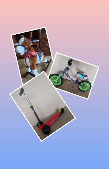 Konik na biegunach, hulajnoga, rowerek biegowy 2+, 3+, 4+, Gdynia