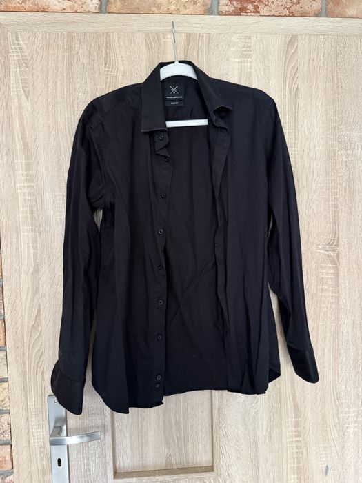Czarna koszula Pako Lorente slim fit 41/42 176-182