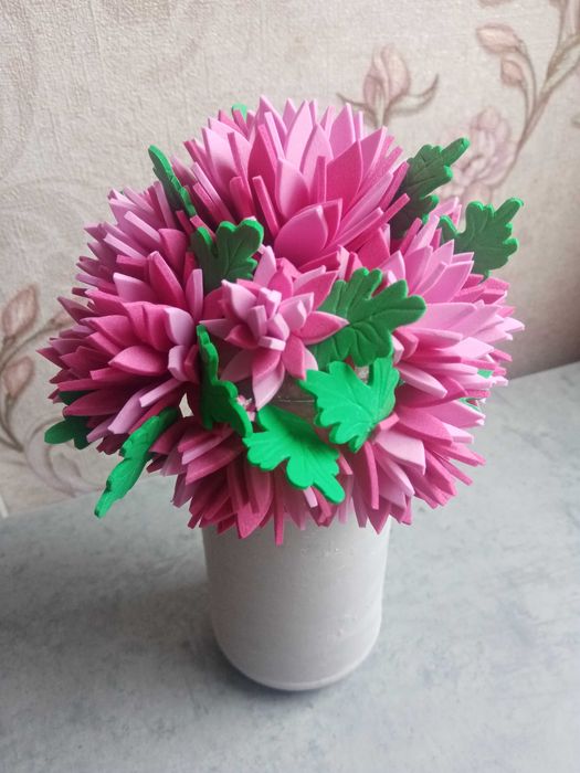 Букет из фоамирана.