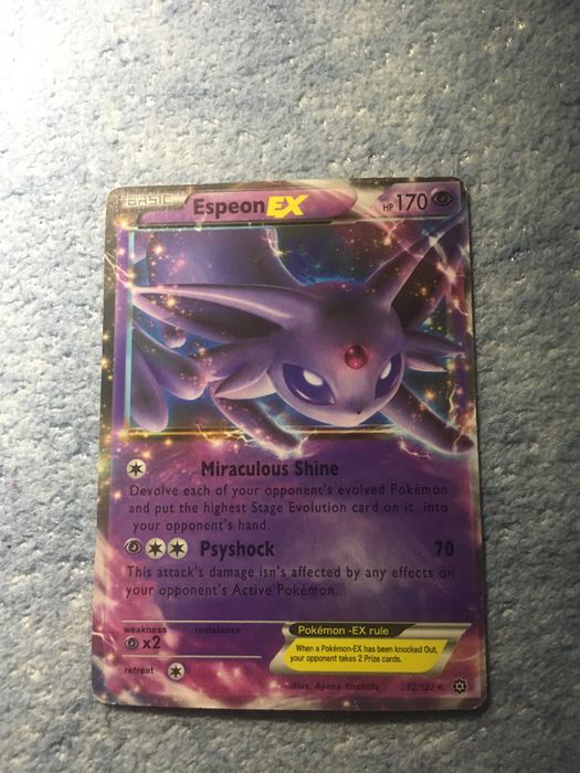 Pack de cartas espeon raras e exclusivas