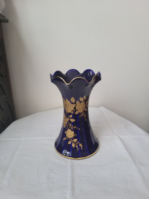 Wazon flakon kobalt WUNSIEDEL 20 cm