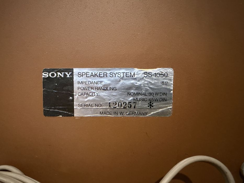 Акустика колонки Sony SS-1050