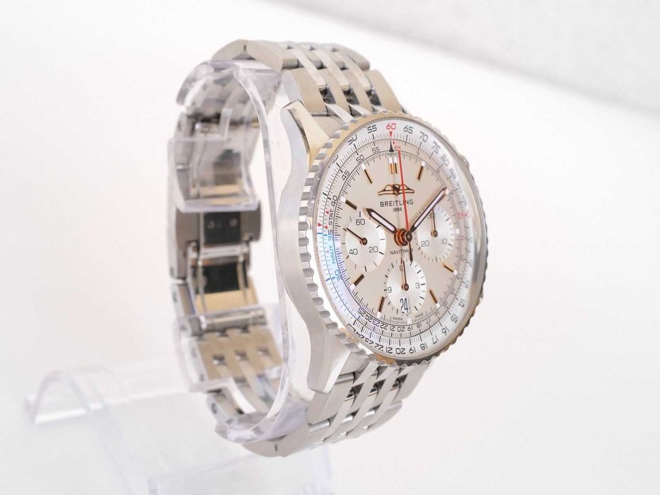 Breitling Navitimer 1 B01 Chronograph Steel 41mm Silver Dial