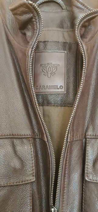Casaco Couro Caramelo
