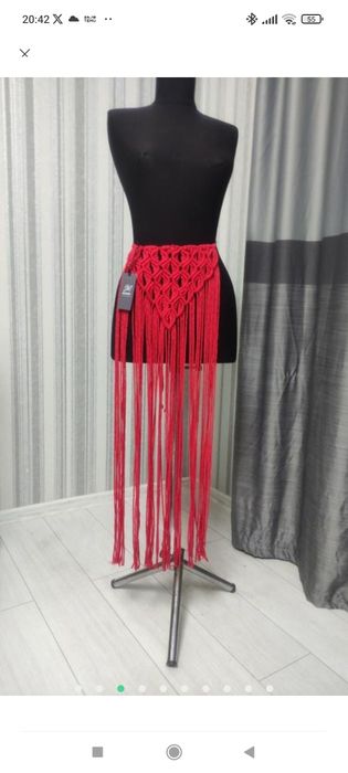 Фартух в етностилі припинда макраме