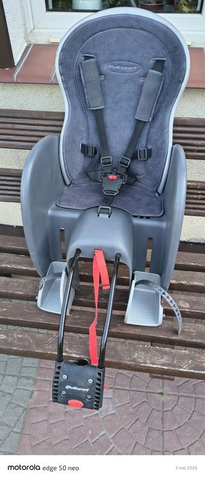 Fotelik rowerowy max 22kg.