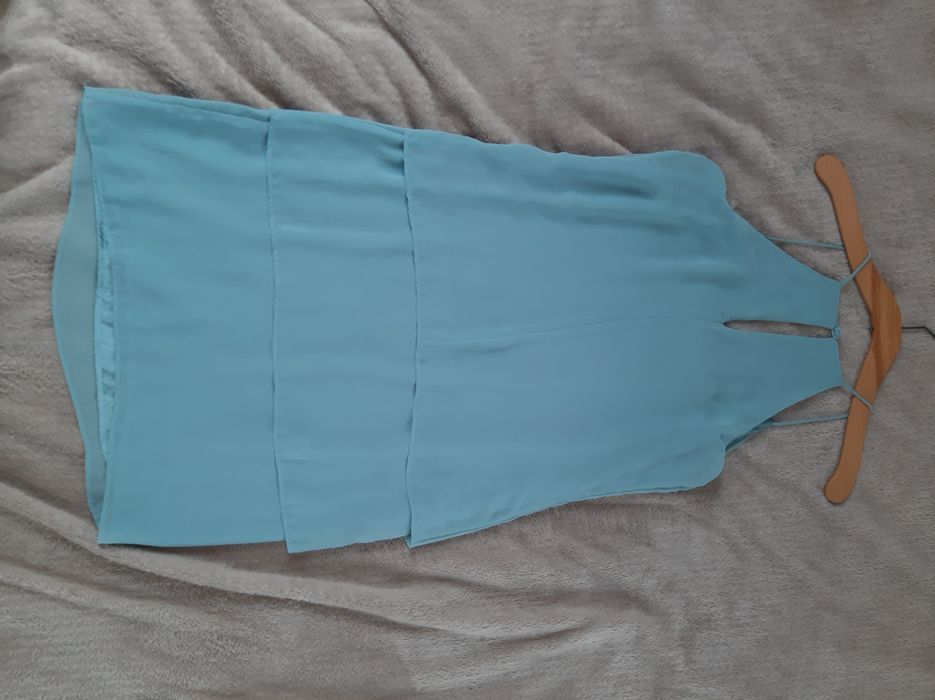 Sukienka mini turkusowe h&m 36