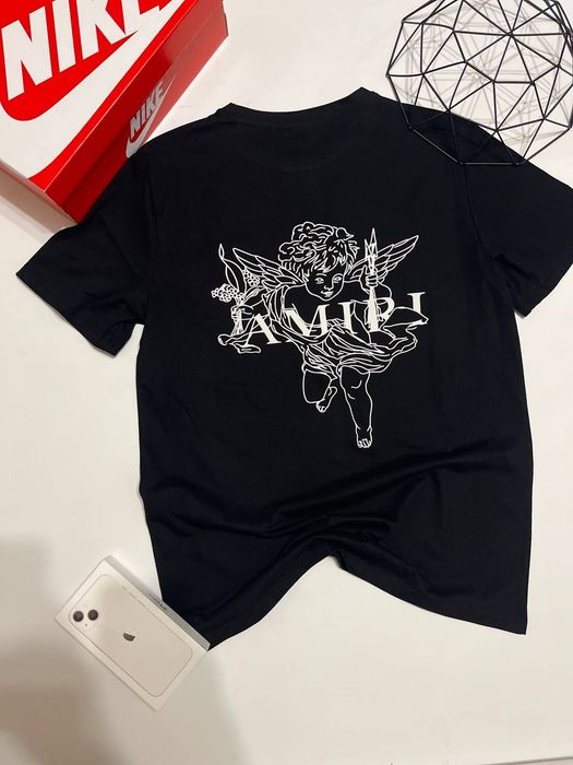 Футболка чорна/чоловіча/Амірі/AMIRI/футболка amiri/амірі/дешево