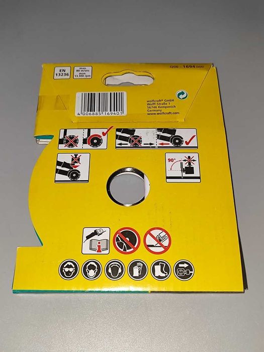 Tarcza Diamentowa Wolfcraft Turbo Q06-1694 000 115mm Nowa