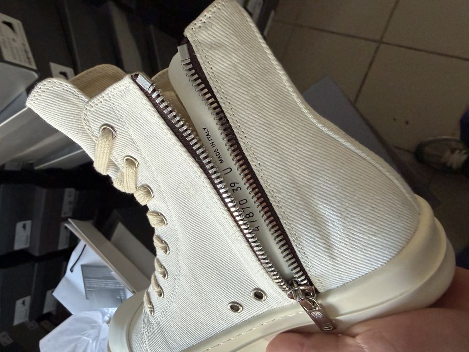 Rick Owens Ramones White Higt Top/Кеди Rick Owens Ramones/size 38-44