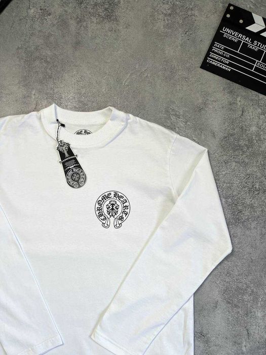 Лонг слив chrome hearts белый