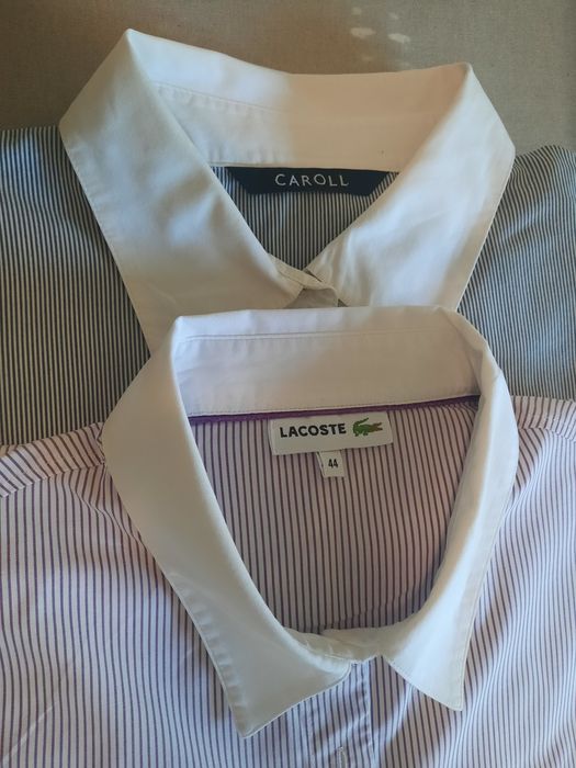 Camisa de risca Lacoste