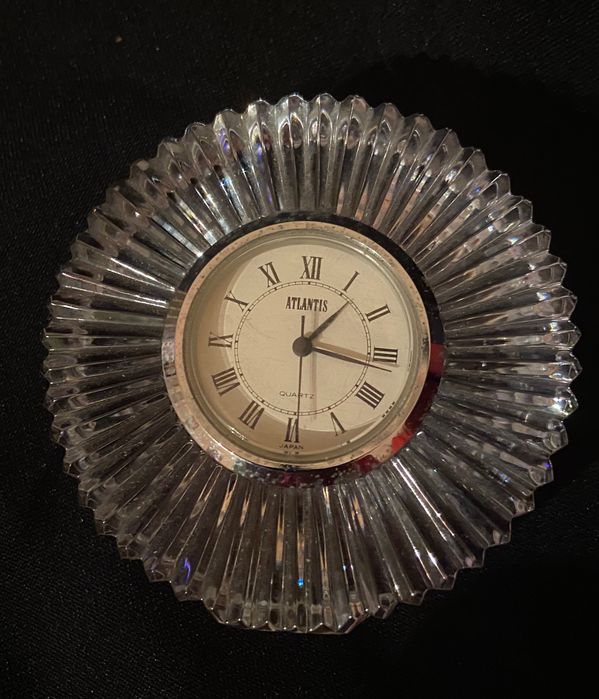 Relógio de mesa cristal Atlantis