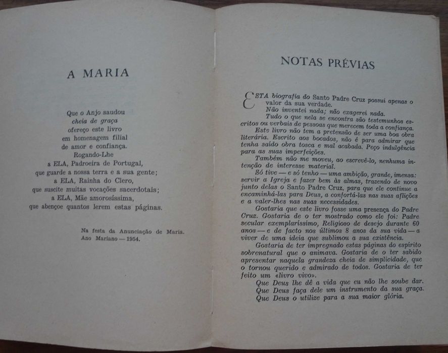 O Santo Padre Cruz de Maria Joana Mendes Leal - Ano Edição 1976