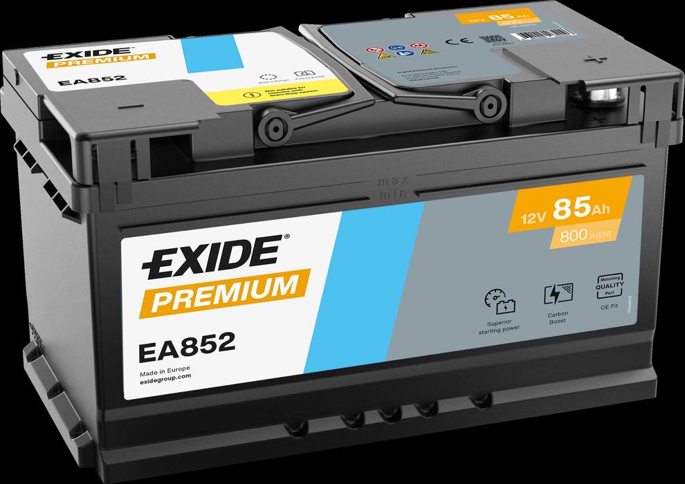 Акумулятор EXIDE Premium Carbon Boost 2.0 6ст 47Аг-100Аг  Іспанія